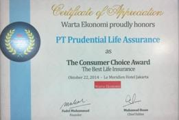 33._The_Best_Life_Insurance_at_Warta_Ekonomi_Insurance_Consumer_Choice_Awards_2014